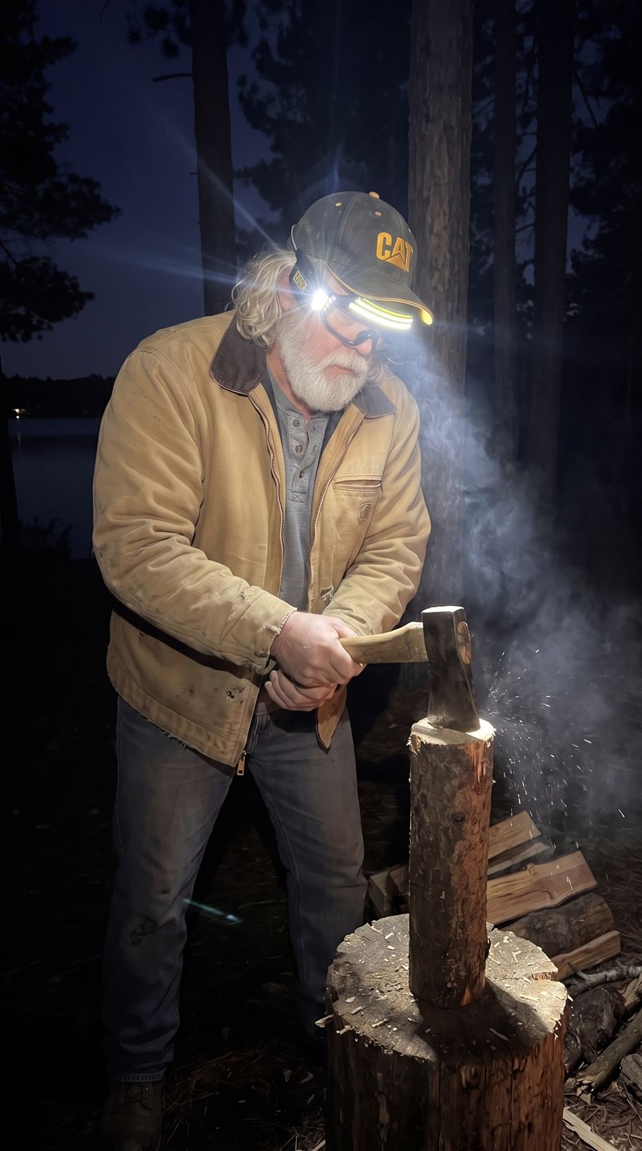Iron Beam goggles in use: camp