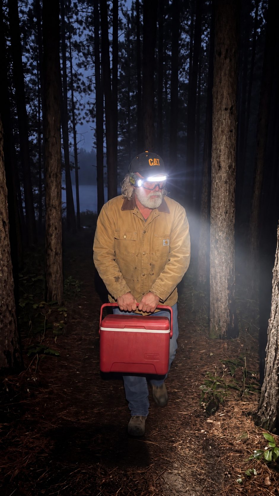 Iron Beam goggles in use: trail