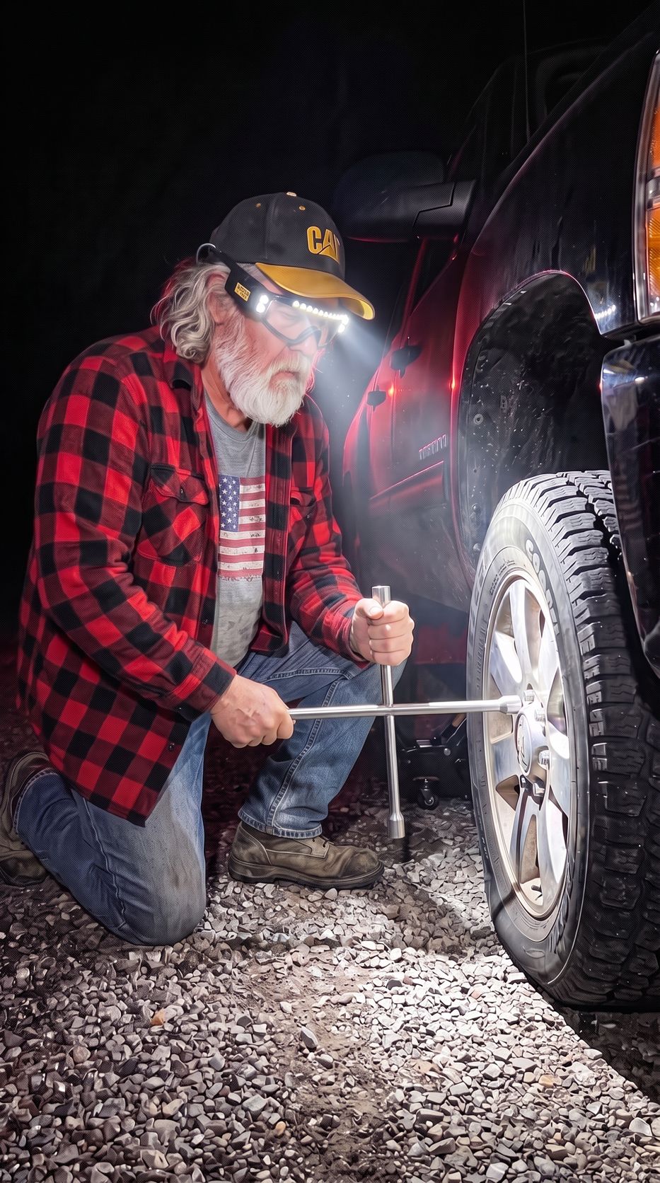 Iron Beam goggles in use: roadside
